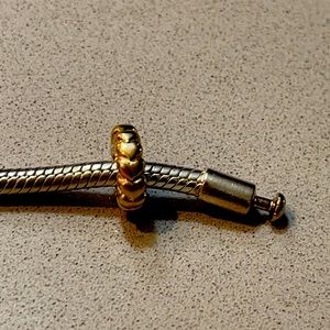 Pandora 14k heart spacer